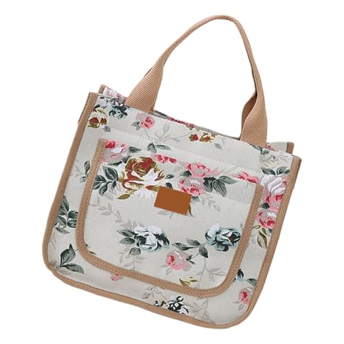 KieTeiiK Elegante Stile Freundliche Stoff Tragetasche Freizeittasche Für Büroeinkäufe Kurzzeittasche Organisierte Aufbewahrung Organisierte Carryall Tasche von KieTeiiK