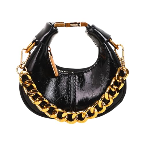 KieTeiiK Frauen Bag Semicircle Crossbody Retro Handtasche Und Geldbörse Winter Schulter Für Alltägliche Frauen Winter Schulter Retro Handtasche Halbkreis Crossbody von KieTeiiK