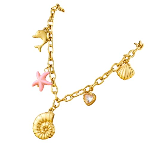 KieTeiiK Halskette Von Muscheln Und Mit Natürlicher Schönheit Einzigartiges Design Mit Edelstahl Für Modische Frauen Frische Natürlicher Charme Schmuck von KieTeiiK