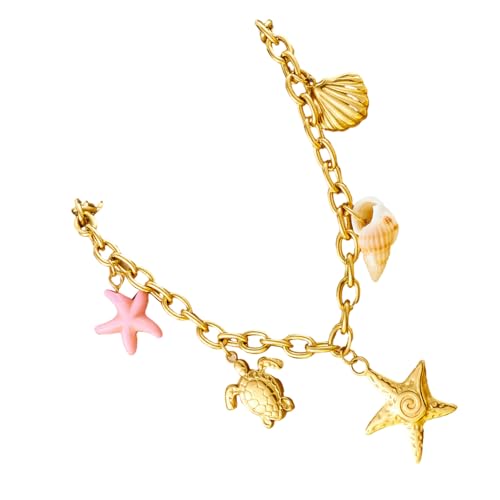 KieTeiiK Halskette Von Muscheln Und Mit Natürlicher Schönheit Einzigartiges Design Mit Edelstahl Für Modische Frauen Frische Natürlicher Charme Schmuck von KieTeiiK