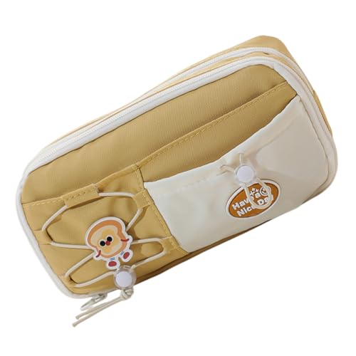 KieTeiiK Hochkapazität Stiftkoffer 8 Abschnitt Polyester Bleistift Fall Großer Organisatorbeutel Reisekosmetiktasche 23x12x8cm Hochleistungsorganisator Für Arbeit Und Studie von KieTeiiK