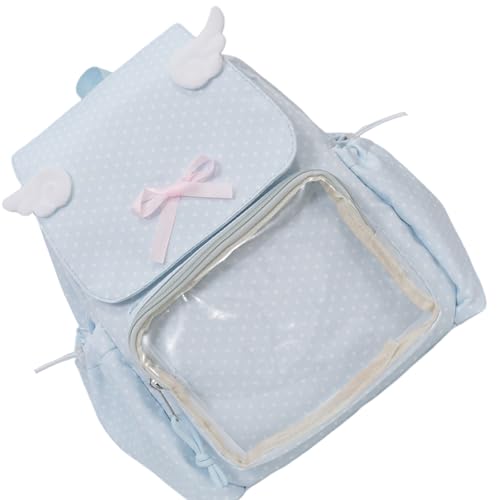 KieTeiiK Itabag Rucksacks Geldbeutel Klarer Umhängetaschen Transparenzstifte Display Daypack Reisetaschen Handtasche Für Schulanime Cosplay Transparentes Tagespack von KieTeiiK