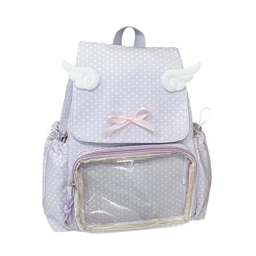 KieTeiiK Itabag Rucksacks Geldbeutel Klarer Umhängetaschen Transparenzstifte Display Daypack Reisetaschen Handtasche Für Schulanime Cosplay Transparentes Tagespack von KieTeiiK