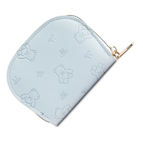 KieTeiiK Kompakte PU Leder Frauen Brieftasche Mit Mehreren Kartenschlitzen Und Reißverschluss Für Sichere Reiseeinkäufe Essentielle Tragbare PU Leder Geldbörse von KieTeiiK