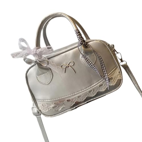 KieTeiiK Ledertaschen Handtaschen Für Frauen Getötete Umhängetasche Süßer Bögen Crossbody Top Mit Abnehmbarem Riemenkreuzkörper Für Frauen von KieTeiiK