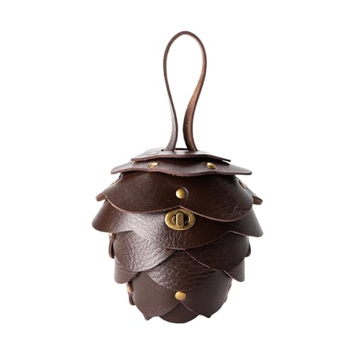 KieTeiiK Münzhalter Vintage Design Leicht Starke PU Komponente Mit Gürtelschlaufe Kompakt Für Den Täglichen Gebrauch Tragbare PU Ledermünzenbeutel von KieTeiiK