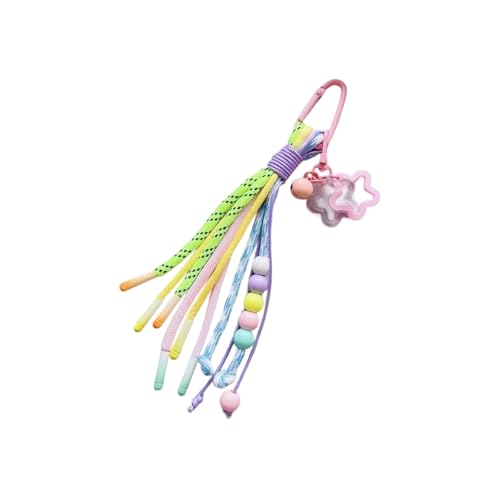 KieTeiiK Natursthemenseil Geflochtener Schlüsselbeutel Abs Plastik Carabiner Clip Beutel Anhänger Für Taschen Modernes Bag Accessoires Leichtes Wanderseil Zauber von KieTeiiK