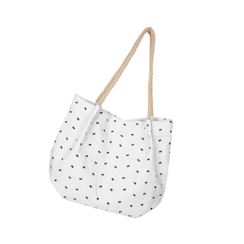 KieTeiiK Praktische Blumenmuster Leinwand Umhängetasche Übergroße Achselhöhlenpakete Casul Arbeit Handtasche Für Alltägliche Essentielle Wiederverwendbare Lebensmittelbeutel von KieTeiiK