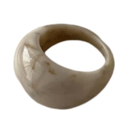 KieTeiiK Stilvolle Harz Cocktailringe Glänzende Finish Leichtes Design Mehrere Farboptionen Perfekt Für Den Täglichen Schmuck Komfort Fit Harz von KieTeiiK