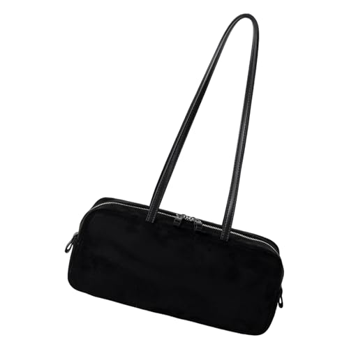 KieTeiiK Trendy Koreaner Achselbeutel Retro Suedes Handtasche Leichte Schultertasche Für Arbeitsbüro Daily Essential Umhängetasche von KieTeiiK