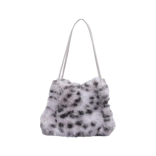 KieTeiiK Umhängetaschen Für Frauen Plüsch Toted Handtaschen Minis Clutches Tasche Mit Reißverschluss Crossbody Bag Unterarmtasche Geschenke Crossbody Clutches Geldbörsen Für Frauen Lässig von KieTeiiK