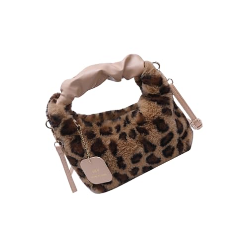 KieTeiiK Umhängetaschen Für Frauen Plüsch Toted Handtaschen Minis Clutches Tasche Mit Reißverschluss Crossbody Bag Unterarmtasche Geschenke Crossbody Clutches Geldbörsen Für Frauen Lässig von KieTeiiK