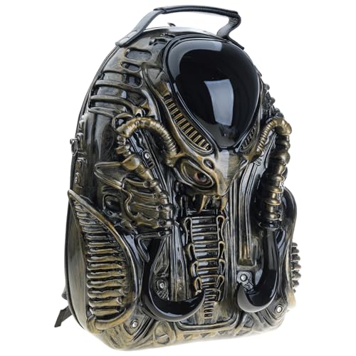 KieTeiiK Xenomorph Form Rucksack Für Frauen Mann Halloween Coole Prädalien Handtasche Neuheit Casual Daypacks von KieTeiiK