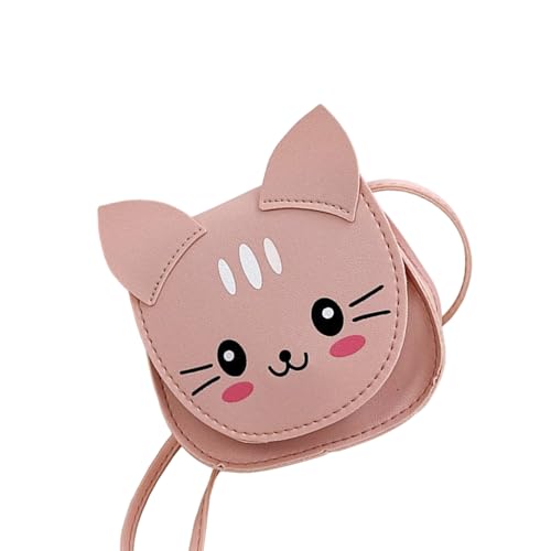 Kinder Kleine Crossbody Bag Cartoon Katzen Drucken Praktische PU Umhängetaschen Mit Anpassungsstraps Geburtstagsgeschenk Mädchen Kleine Crossbody Geldbörse Für Den Täglichen Gebrauch von KieTeiiK