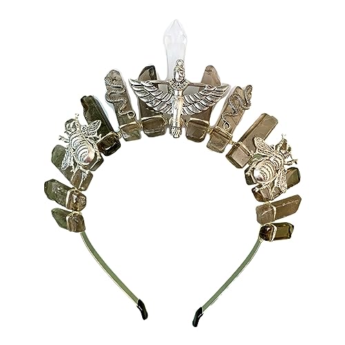 Kristall-Stirnband für Damen, modisch, handgefertigt, Legierung, Vintage-Haarband, Braut-Haarschmuck, Haarschmuck für Mädchen und Frauen von KieTeiiK