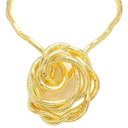 Legierter Bieger Choker Kette Schlange Knochen Halskette Punk Armband Mode Schlüsselbeutel Kette Turnierflexibler Schmuck Kreatives Geschenk von KieTeiiK