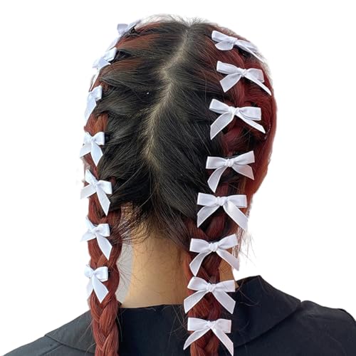 Mini-Haarspangen mit Schleife, für Damen und Mädchen, niedliches Band, rutschfeste Haarnadeln, Zubehör, Haarspangen für verschiedene Haartypen, 15 Stück von KieTeiiK