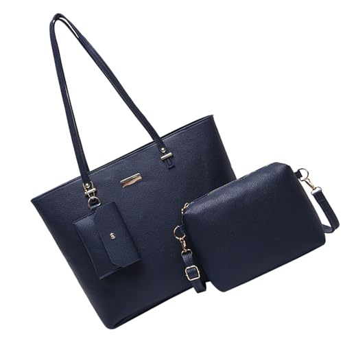 Mode Frauen 3PCs Handtaschen Setzen Sie Große Kapazität Crossbody Und Umhängetaschen PU Leder Brieftasche Arbeitstasche Stylische Arbeitstasche von KieTeiiK