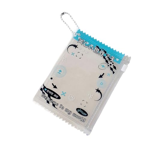 Moderne Clear PVC Kartenbrieftasche 3 Zoll Reißverschluss Für Kreditkarten Fotos & Reisebotten (Korean Modische Kartenkoffer von KieTeiiK