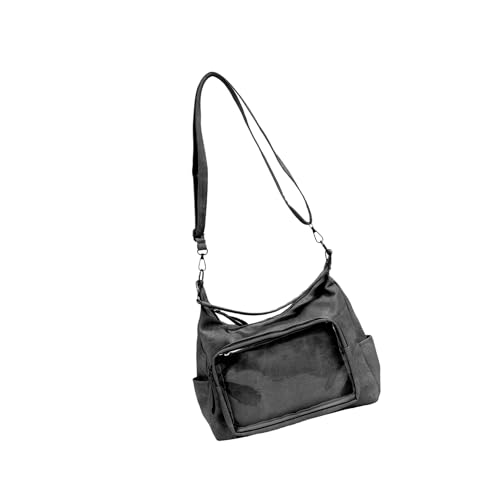 Modische Klare Retro Umhängetasche PU Casual Crossbody Geldbörse Geräumiges Interieur Für Pendeln Von Reisen Unisex Transparenter Retro Messengertasche Tasche von KieTeiiK