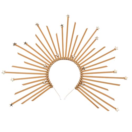 Modische Sonnen Kopfbedeckung Goddness Stirnbänder Elegantes Haar Accessoire Feiertags Stirnband Abschlussball Dekorationen Stirnband Für Hochzeiten Abend Party Zubehör von KieTeiiK