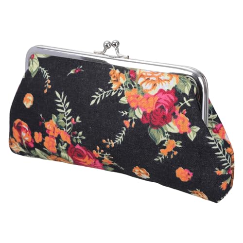 KieTeiiK Münze Geldbörse Blumenwechsel Geldbeutel Canvas Coin Geldbörse Brieftasche Mit Verschluss Kussschloss Brieftasche Für Frauen Mädchen Telefonbeutel Handtaschen Für Frauen von KieTeiiK