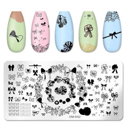 Nail Art Stempelplatten Wiederverwendbare Nail Art Design Vorlage Kokosnussbaum Liebe Herz Kuss Bögen Nail Art Stempel Vorlage Nail Art Stempel Vorlage von KieTeiiK