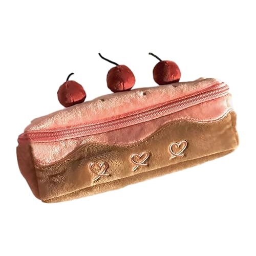 Obstkuchenstiftbeutel Beutel Großkapazität Fall Reise Make Up Tasche Für Kinder Schüler Schulbüro Reisebeutel von KieTeiiK