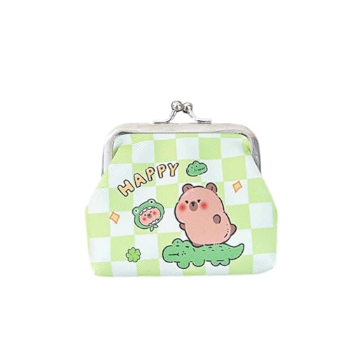 PU Leder Brieftasche Cartoon Capybara Münze Geldbörse Wechsel Tasche Kleine Aufbewahrungstasche Kuss Schloss Wechsel Geldmünze Münze Beutel PU Leder Brieftasche Kuss Schloss Aufbewahrung Cartoon von KieTeiiK
