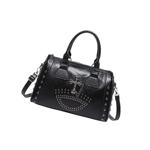 Punk Styles Schädel Handtasche Große Kapazität Besetzt Arzttasche Mode Schulter Punk Styles Handtasche Für Frauen Große Kapazität von KieTeiiK