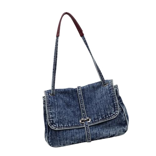 Retro Jeans Handtasche Mit Großer Kapazität Für Tägliche Verwendung Doppelt Bequemer Gurt Praktische Frauen Bag Damen Retro Jeans Geldbörse von KieTeiiK