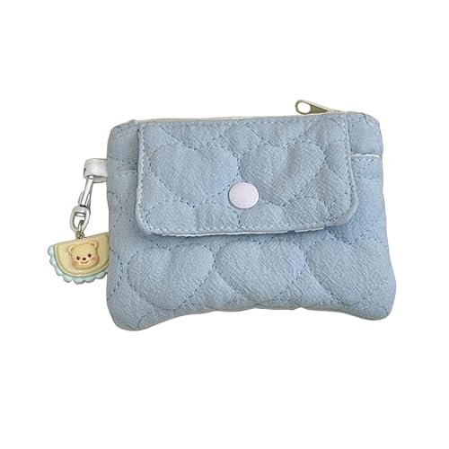 Schöne Kleine Münz Und Kartengeldbörse Mit Reißverschluss Sicherheit Polyester Brieftasche Ideal Zum Einkaufen Oder Schulkartenorganisator von KieTeiiK