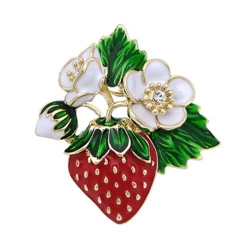 Sekt Strasssteine Strawberry Brosche Mode Revers Pin Fruchtstillung Handgefertigter Schmuck Für Frauen Und Männer Soziale Versammlung Brosche von KieTeiiK