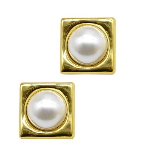Stylische Retro Geometrische Perlen Ohrringe Elegante Stile Tragbar Um Ihren Blick Auf Ereignisse Oder Gelegenheit Zu Verbessern Pearls Drop Ohrringe von KieTeiiK