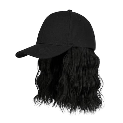 Verstellbare Baseballkappe Mit Lockigem Haar Perücke Für Frauen Und Mädchen Cosplay Kostüm Bob Haar Perücke Haar Styling Perückenkappe Weicher Und Bequemer Kunsthaar von KieTeiiK