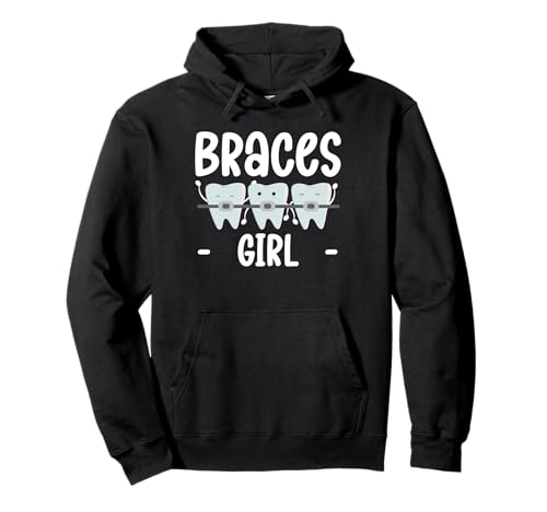Braces Girl Orthodontist Dentist Pullover Hoodie von Kieferorthopäde Zahnspange Design Idee