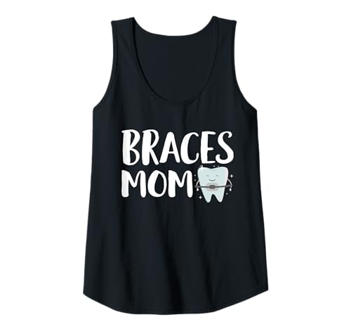 Damen Braces Mom Orthodontist Dentist Mothers Day Tank Top von Kieferorthopäde Zahnspange Design Idee