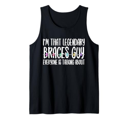 Herren Im That Legendary Braces Guy Orthodontist Dentist Tank Top von Kieferorthopäde Zahnspange Design Idee