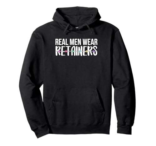 Real Men Wear Retainers Braces Orthodontist Dentist Pullover Hoodie von Kieferorthopäde Zahnspange Design Idee