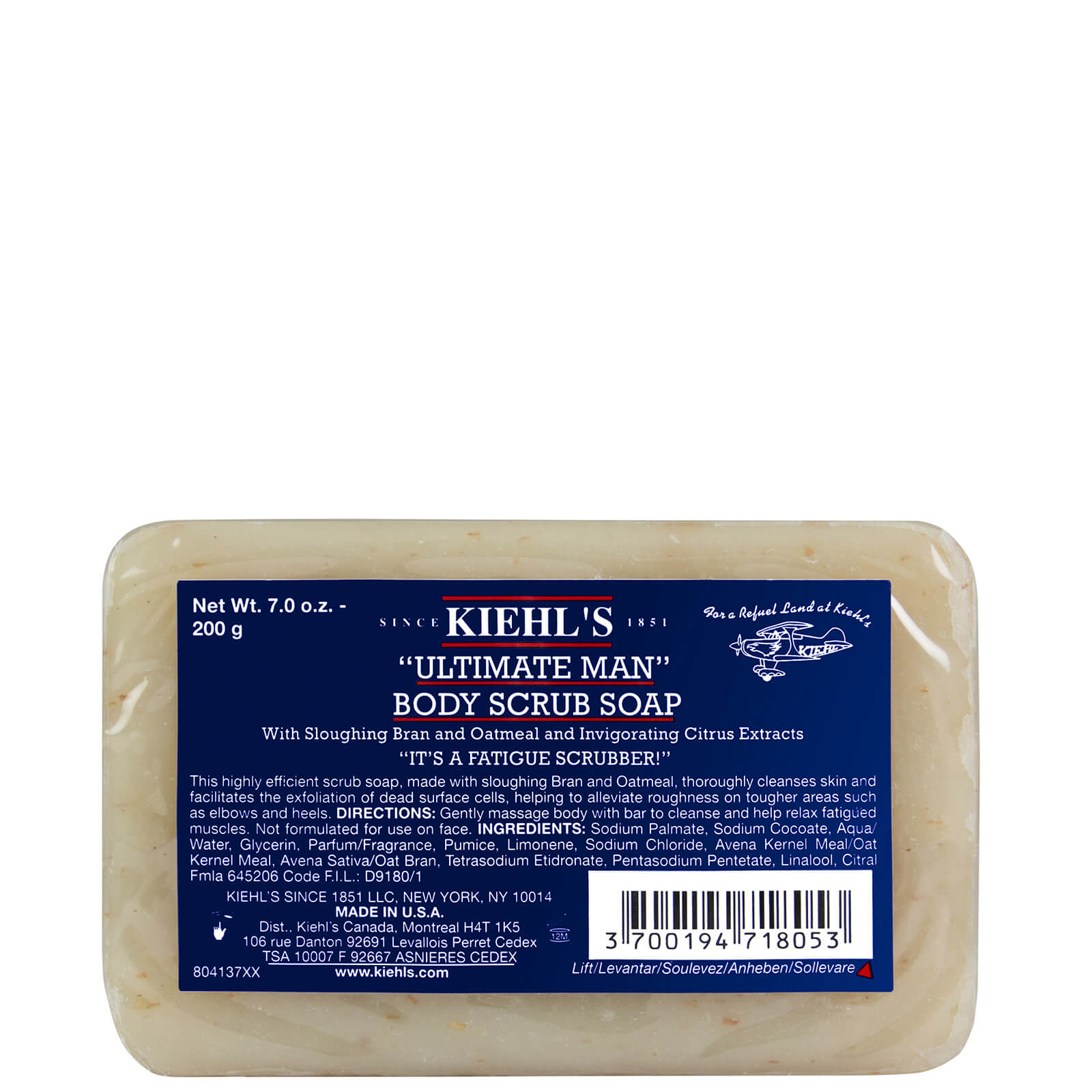 Kiehl's Ultimate Man Body Scrub Seife 200g von Kiehl's Since 1851