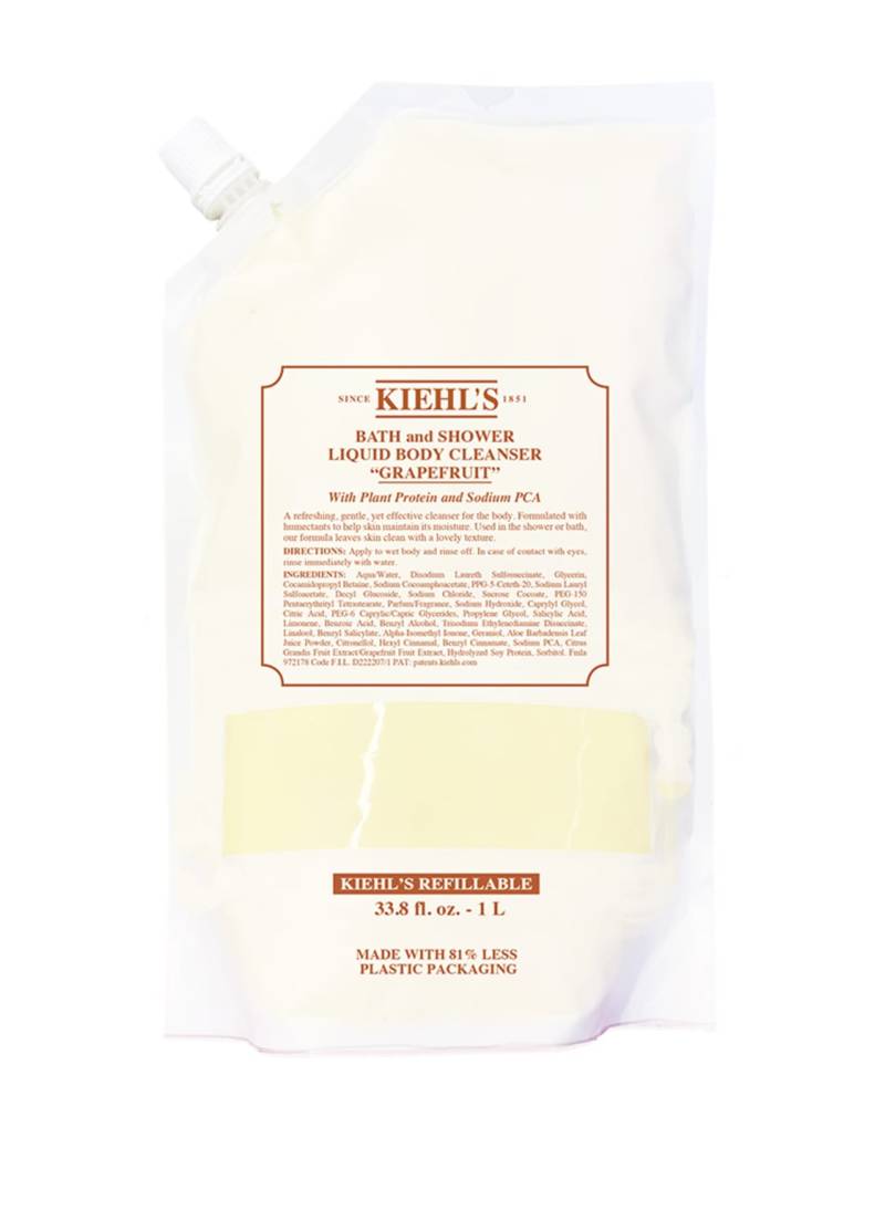Kiehl's Bath And Shower Liquid Body Cleanser Grapefruit Refill Duschgel 1000 ml von Kiehls
