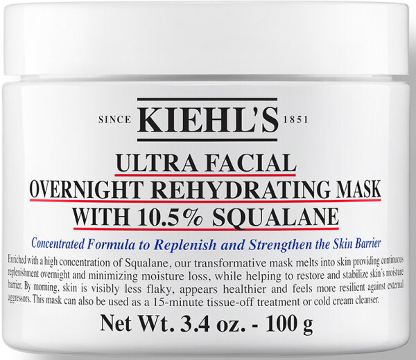 Kiehl's Ultra Facial Overnight Rehydrating Mask with 10,5% Squalane 100ml von Kiehls