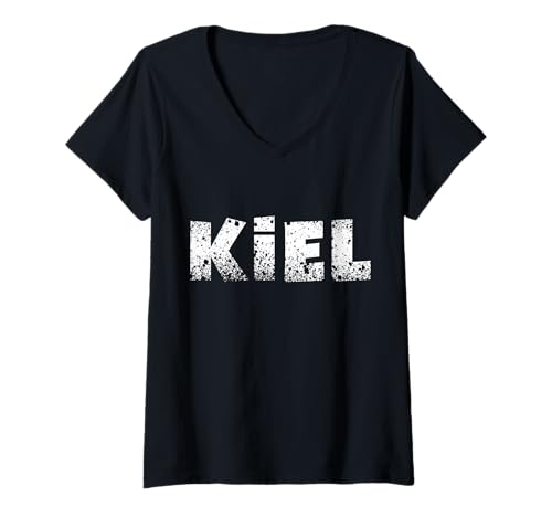 Damen Kiel Fan T-Shirt mit V-Ausschnitt Damen Kiel Fan T-Shirt mit V-Ausschnitt von Kiel Fans