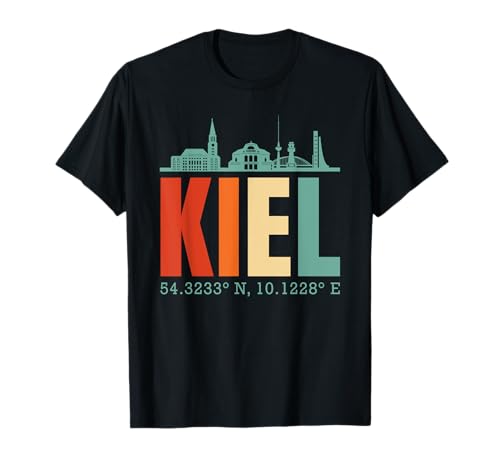 Kiel Stadt Geschenkidee T-Shirt, Damen, Unisex-Erwachsene, Kurzarm, Schwarz, S, Klassisch, Crew Neck, Polyester 100% Kiel Stadt Geschenkidee T-Shirt, Damen, Unisex-Erwachsene, Kurzarm, Schwarz, S, Klassisch, Crew Neck, Polyester 100% von Kiel Stadt Geschenkidee