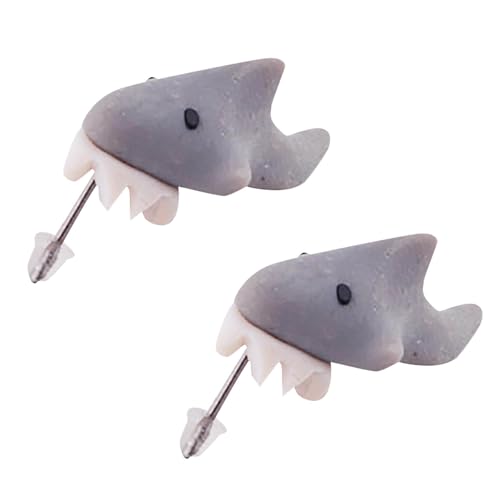 1 Paar Nette Tier Beißen Ohr Ohrring Mode Dinosaurier Hund Ohr Stud Kreative Schmuck für Frauen Mädchen SüßE Ohrringe Ohrringe Dinosaurier (F #1, One Size) von Kielsjajd