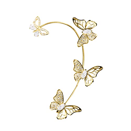 1 Paare Clip auf Ohrringe für Frauen Mädchen Nicht Durchbohrt Zirkonia Perle Kristall Strass Silber Gold Ohrstecker Baumeln Fashion Clip Ohrring Set Tropfen Ohrringe Clip Ohrringe Set (D #3, One Size) von Kielsjajd