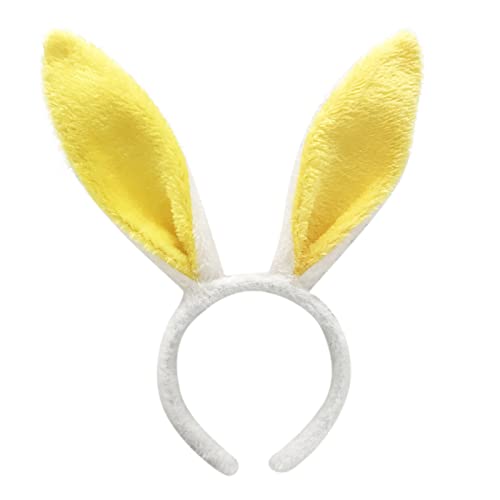 1 Stück Hasenohren Haarreif, Ostern Plüsch Hasenohren Stirnband Kaninchenohren Häschenohren Für Damen Herren Kinder Erwachsene Party Cosplay Kostüm Haarreifen Stirnband Haarschmuck (C, One Size) von Kielsjajd