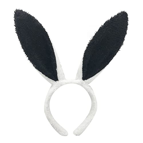 1 Stück Hasenohren Haarreif, Ostern Plüsch Hasenohren Stirnband Kaninchenohren Häschenohren Für Damen Herren Kinder Erwachsene Party Cosplay Kostüm Haarreifen Stirnband Haarschmuck (E, One Size) von Kielsjajd