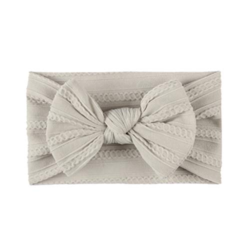 Baby Turban Stirnband, Baby Mädchen Nylon Stirnbänder Neugeborene Kleinkinder Haarbänder Bögen Kinder Haarschmuck elastische Haarbänder für Kleinkinder, Neugeborene (E, One Size) von Kielsjajd