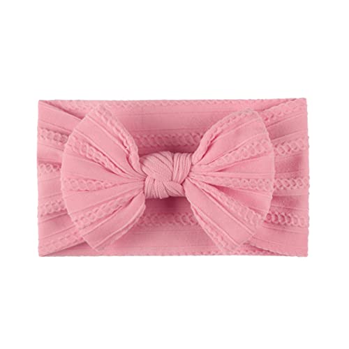 Baby Turban Stirnband, Baby Mädchen Nylon Stirnbänder Neugeborene Kleinkinder Haarbänder Bögen Kinder Haarschmuck elastische Haarbänder für Kleinkinder, Neugeborene (H, One Size) von Kielsjajd